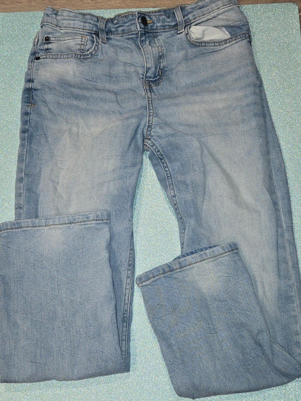 Preowned Good Condition Boys Straight Jeans  Size-16